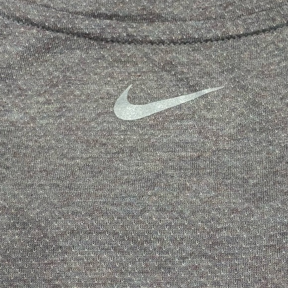 Nike Miler Just Do It Tank Gray Purple Racerback Sleeveless 928659-100 - Picture 4 of 9